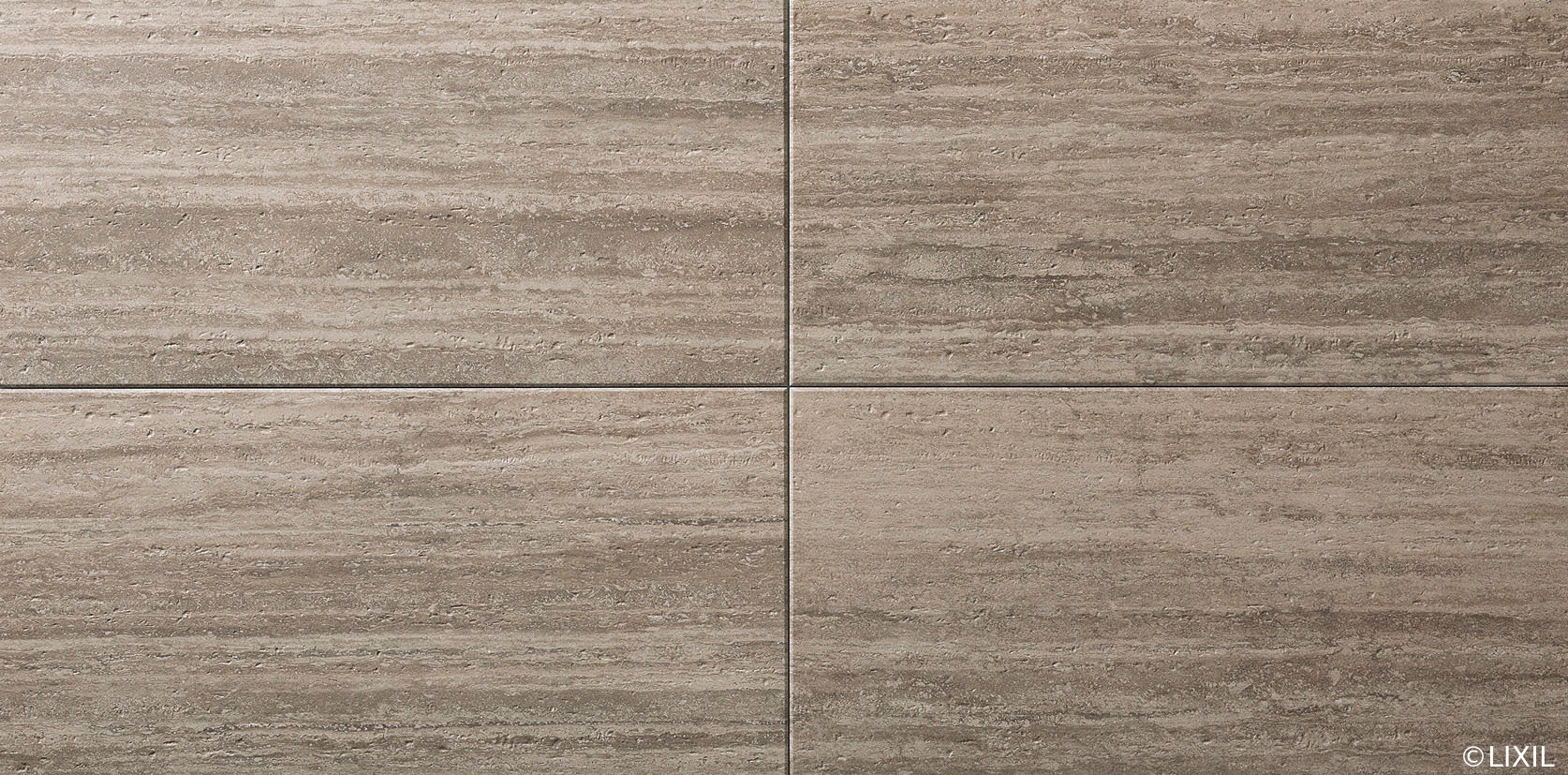 LIXIL ｴｺｶﾗｯﾄﾌﾟﾗｽ　ネオトラバーチン　スモーキーブラウン（TVT3）